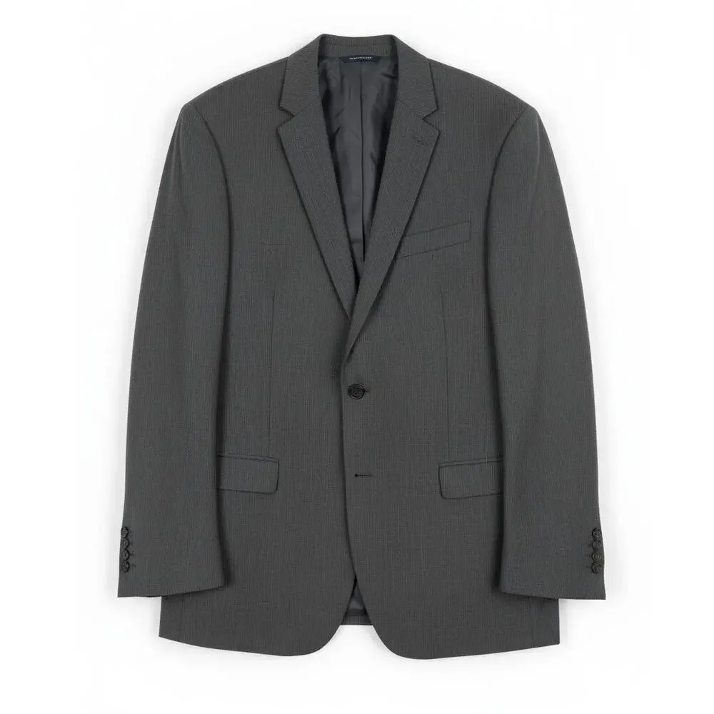 Ralph Lauren Mens 44L Old Money Office Business Pinstripe Suit Jacket 100% Wool